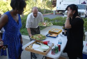 Shredders stopped by for refreshments
